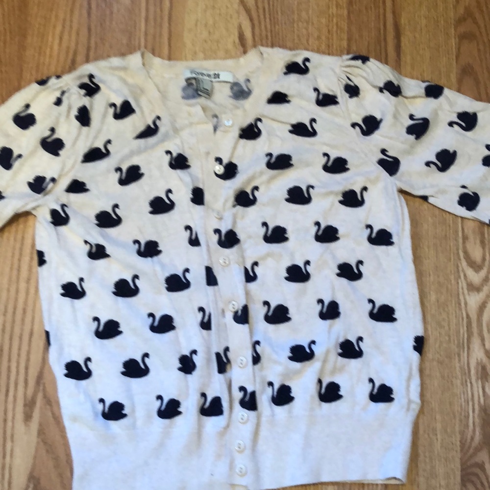 Forever 21 Swan Cardigan